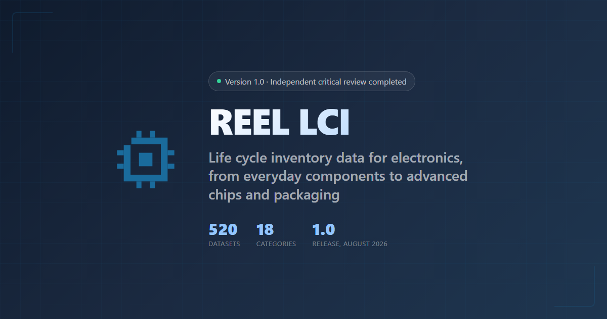 Electronics Life Cycle Inventory Database — Semiconductors, PCBs ...